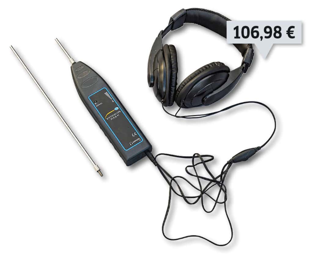 Industrie-Stethoskop PCE-S 41: Lagerschäden frühzeitig hören